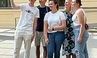 Julian Würth, Silas Lempert, Lea Bulat, Sandra Butsch, Kim Fischer (von links nach rechts)