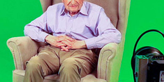 Kurt S. Maier während der Aufnahme